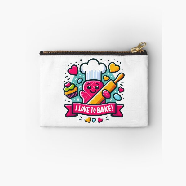 Item preview, Cute Baking Chef with Rolling Pin - I Love to Bake! designed and sold by The-T-In-Retro.