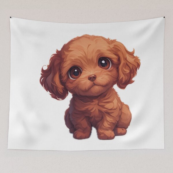 Item preview, Cute Cavapoo Puppy Dog designed and sold by EpicFoxArt.