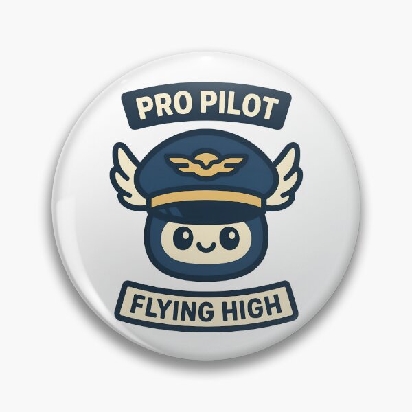 Item preview, Pro Pilot Flying High Cute Aviation Mascot Design designed and sold by TeeTimeTreasure.