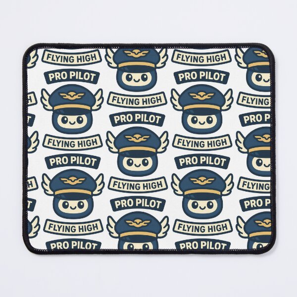 Item preview, Pro Pilot Flying High Cute Aviation Mascot Design designed and sold by TeeTimeTreasure.