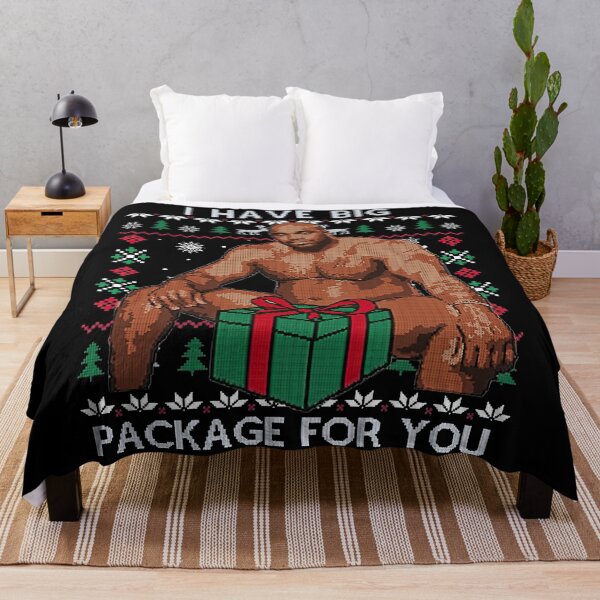 Item preview, Funny Ugly Barry Rude Men Holiday Festive Xmas Merry Christmas I Have Big Package For You designed and sold by Phil Ben.