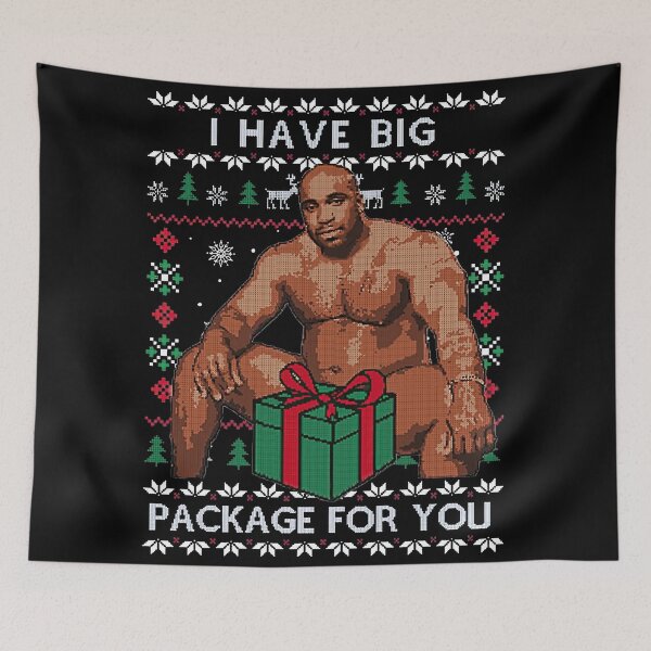 Item preview, Funny Ugly Barry Rude Men Holiday Festive Xmas Merry Christmas I Have Big Package For You  designed and sold by Phil Ben.