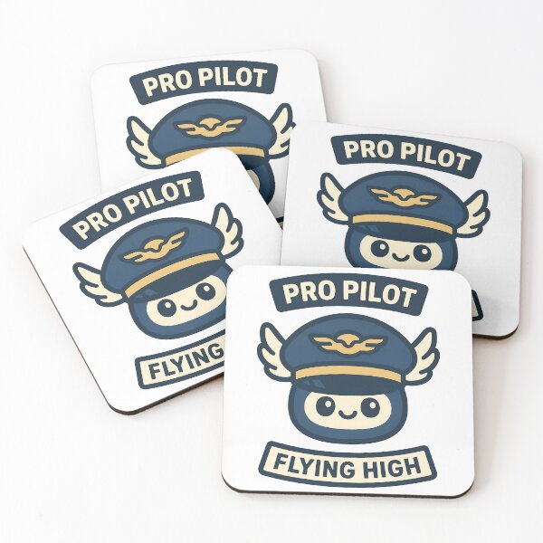 Item preview, Pro Pilot Flying High Cute Aviation Mascot Design designed and sold by TeeTimeTreasure.