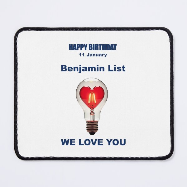 Item preview, Tribute to Benjamin List  — 11 January designed and sold by ariksworld.