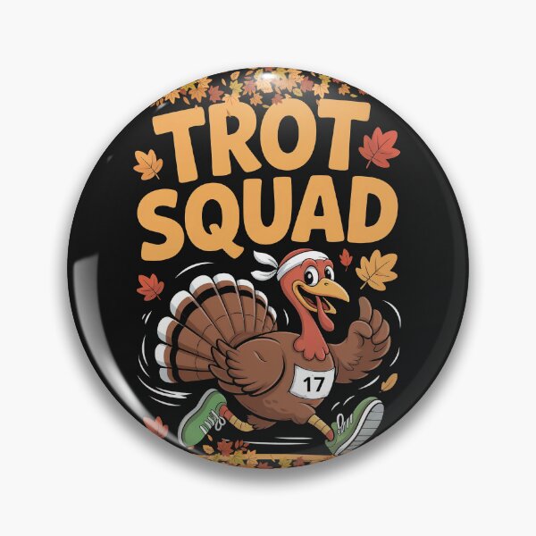 Item preview, Trot Squad Funny Turkey Trot Thanksgiving Running Shirt designed and sold by GreatLion1017.