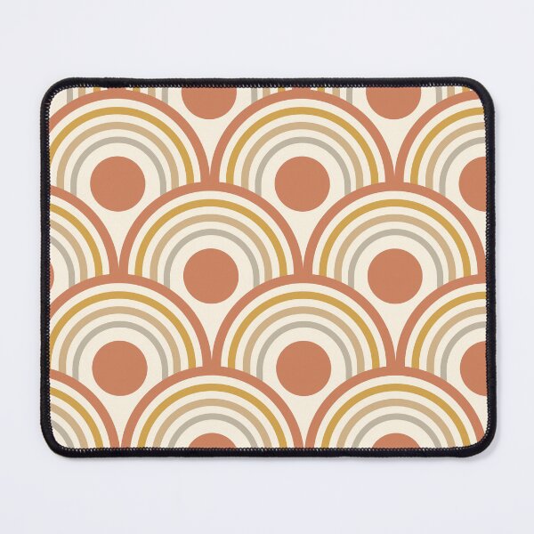 Item preview, Mid Century Terracotta Circles on Earth tone rainbows designed and sold by Yasminepatterns .