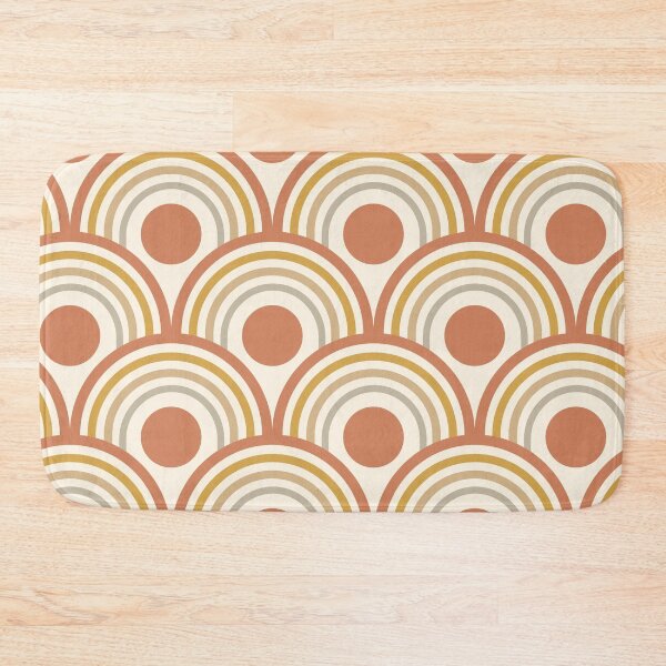 Item preview, Mid Century Terracotta Circles on Earth tone rainbows designed and sold by Yasminepatterns .