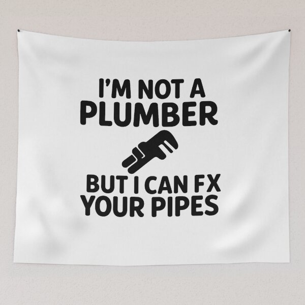 Item preview, Funny Plumber Pipes Fixing Humor Design designed and sold by FitFemStudio.