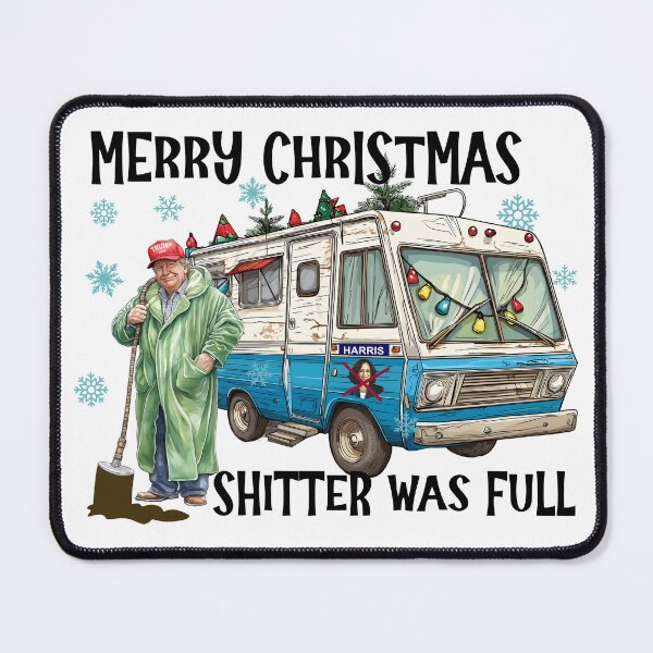 Item preview, Merry Christmas shitter was full President Donald Trump designed and sold by RenettaFunky.