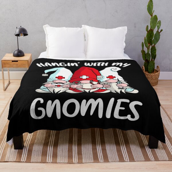 Item preview, My Gnomies Holiday Happy Hangin Quote With Vintage Funny designed and sold by Rackaam777Art.