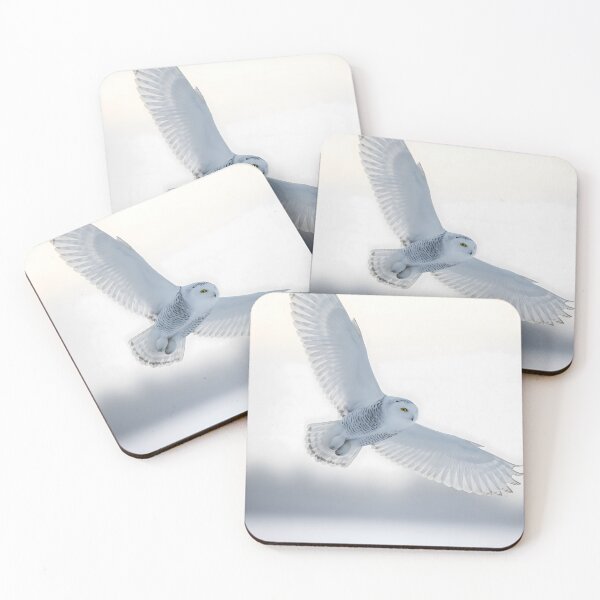 Item preview, Majestic Snowy Owl Flying Low Over Snow designed and sold by homydesign.