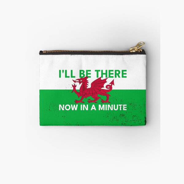 Item preview, Welsh Dragon Flag - Be There Now In A Minute (Vintage Style) designed and sold by Designs by Jesabee.