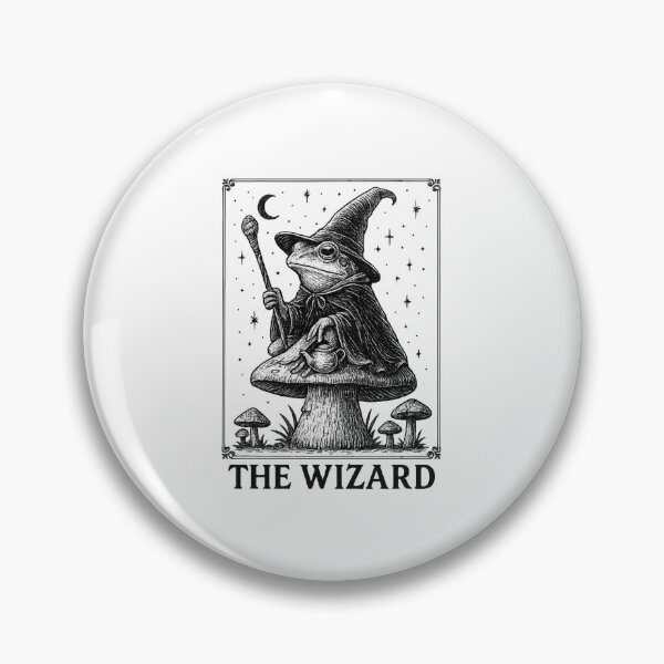 Item preview, The Wizard Frog Tarot Card Goblincore Witchy Aesthetic designed and sold by haitrieuic96.