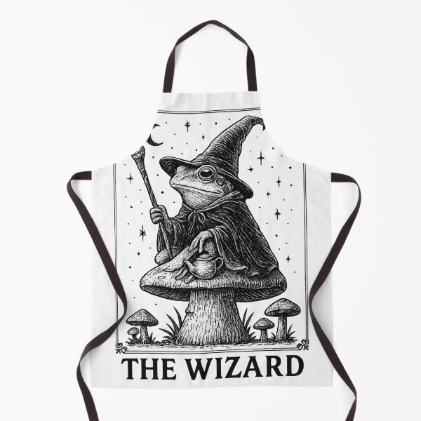 Item preview, The Wizard Frog Tarot Card Goblincore Witchy Aesthetic designed and sold by haitrieuic96.