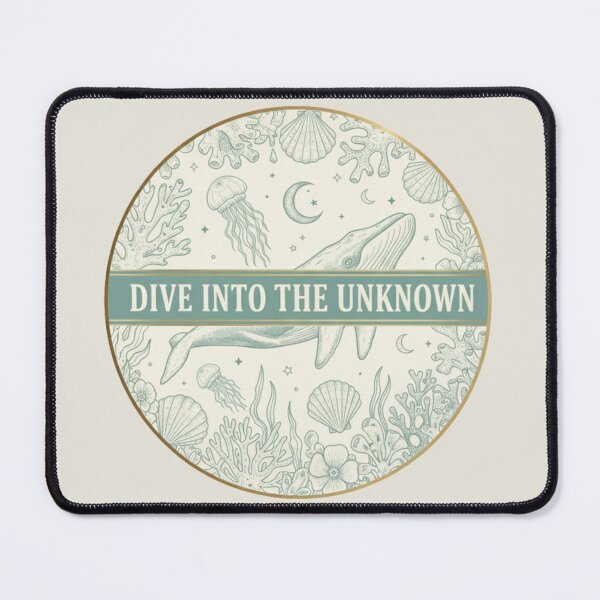 Item preview, Dive Into The Unknown Vintage Whale Ocean designed and sold by Popettte.