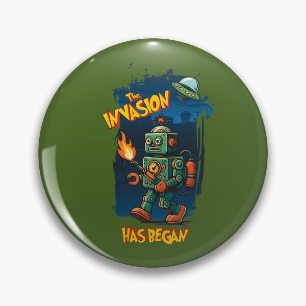 Item preview, Invading Robot & Alien designed and sold by dpi-print.