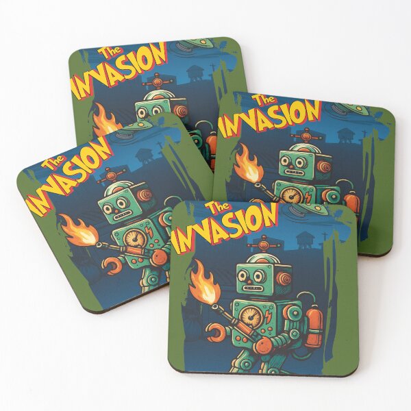 Item preview, Invading Robot & Alien designed and sold by dpi-print.