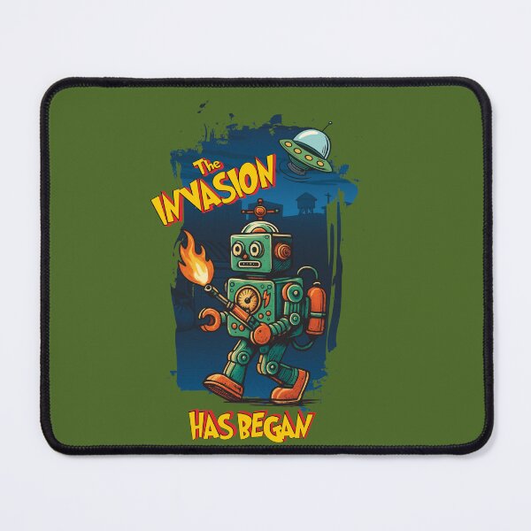 Item preview, Invading Robot & Alien designed and sold by dpi-print.
