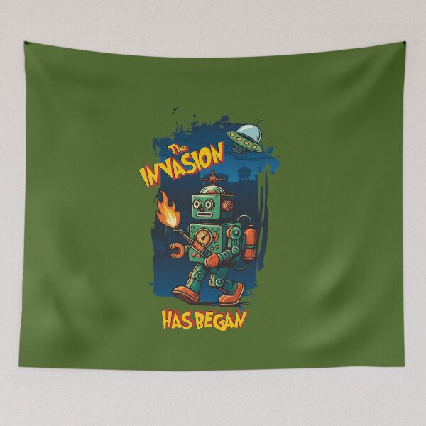Item preview, Invading Robot & Alien designed and sold by dpi-print.