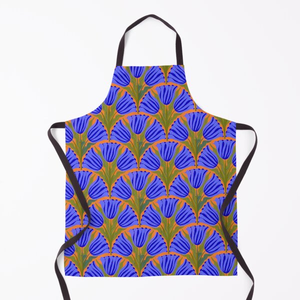 Item preview, ANNAS APRONS ART DECO TULIPS designed and sold by Marni Scofidio Desi9ns.