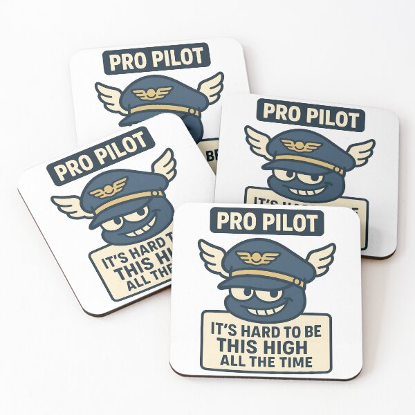 Item preview, Pro Pilot It’s Hard to Be This High All the Time Funny Aviation Design designed and sold by TeeTimeTreasure.