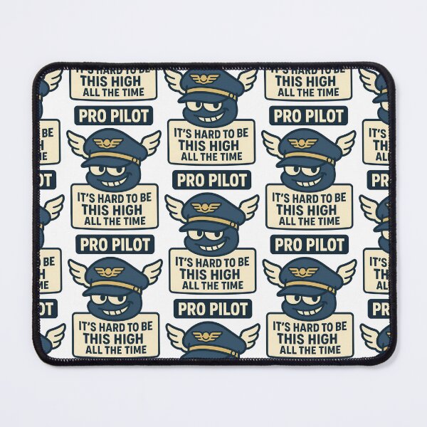 Item preview, Pro Pilot It’s Hard to Be This High All the Time Funny Aviation Design designed and sold by TeeTimeTreasure.