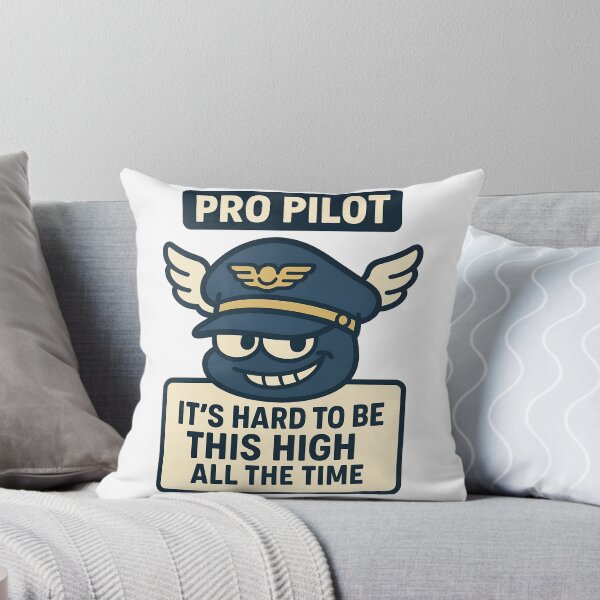 Item preview, Pro Pilot It’s Hard to Be This High All the Time Funny Aviation Design designed and sold by TeeTimeTreasure.