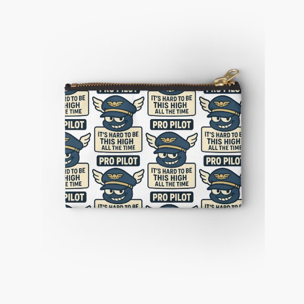 Item preview, Pro Pilot It’s Hard to Be This High All the Time Funny Aviation Design designed and sold by TeeTimeTreasure.
