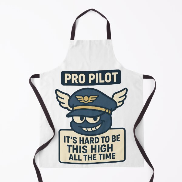 Item preview, Pro Pilot It’s Hard to Be This High All the Time Funny Aviation Design designed and sold by TeeTimeTreasure.