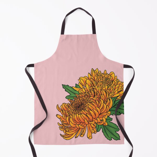 Item preview, Orange and Yellow Chrysanthemum November Birth Flower designed and sold by MeMaKiDesign.