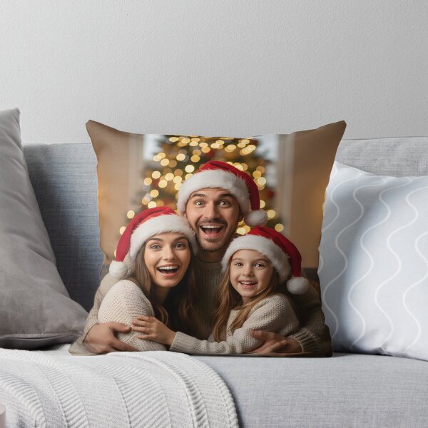 Item preview, Excited family portrait wearing Santa hats during Christmas designed and sold by homydesign.