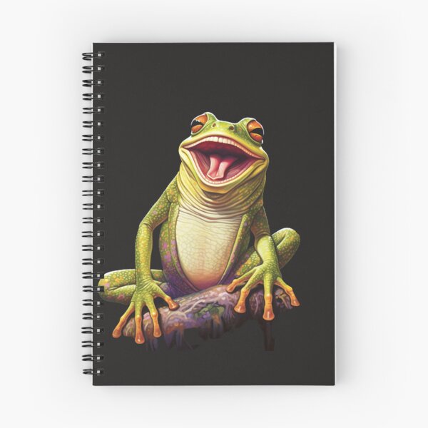 Item preview, laughing frog frogs lover, frog aesthetic, frog gifts, frog sticker, frog t-shirt, frog mug, frog print, nature lover, funny gift, animal lover designed and sold by AnnaMartaFoley.