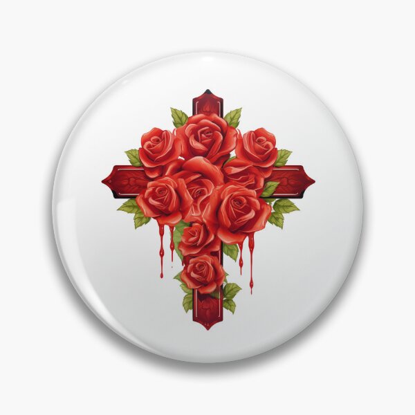 Item preview, Gothic Floral Cross designed and sold by New-School-Wave.