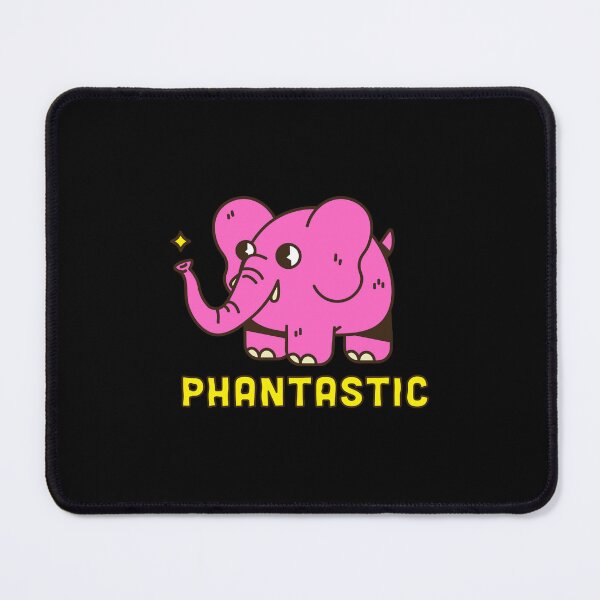 Item preview, Cute Pink Elephant Cartoon with Funny Phantastic Text designed and sold by AnyMar2023.