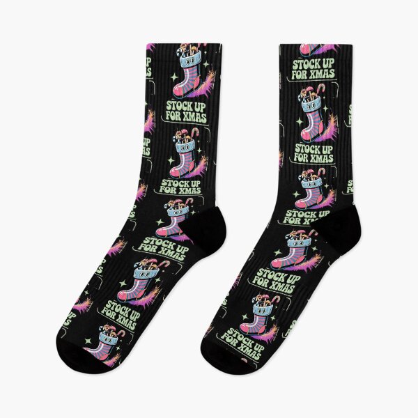 Item preview, Psychedelic Christmas – Trippy Stocking Holiday Fun designed and sold by Taans-Creation.