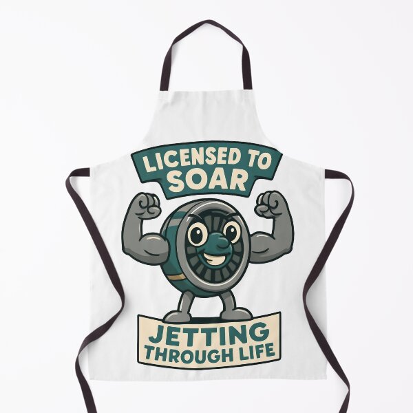 Item preview, Licensed to Soar Jetting Through Life Funny Aviation Engine Design designed and sold by TeeTimeTreasure.