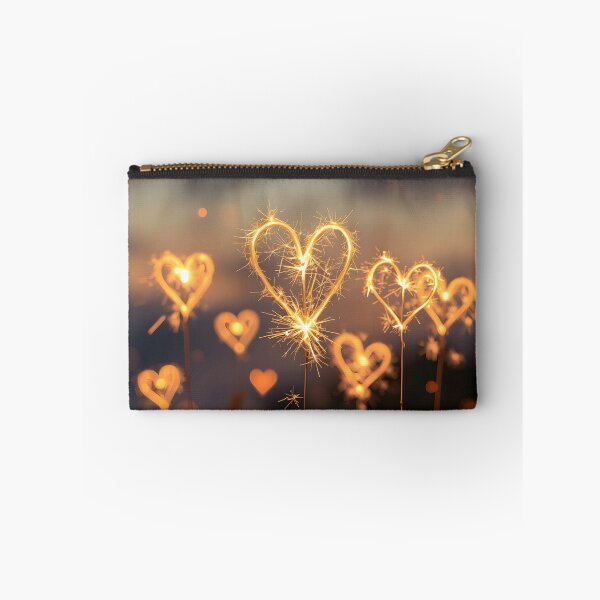 Item preview, Heart-shaped sparklers, glowing, festive, celebration, Valentine's Day, love, romantic, magical, night, dark, sparks, light designed and sold by homydesign.