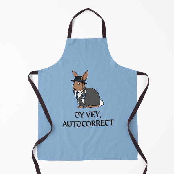 Item preview, Oy Vey, Autocorrect (rabbit rabbi) designed and sold by WatershipBound.