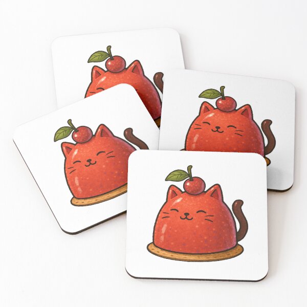 Item preview, Cherry Dessert Cat designed and sold by Lacritsa .