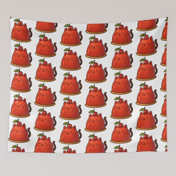 Item preview, Cherry Dessert Cat designed and sold by Lacritsa .