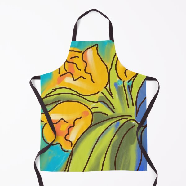 Item preview, ANNA'S APRONS BRIGHT YELLOW TULIPS designed and sold by Marni Scofidio Desi9ns.