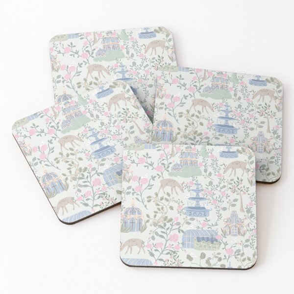 Item preview, Enchanted Garden Tapestry Deer Fountains &Greenhouses designed and sold by aneladesigns.