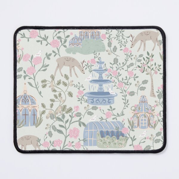 Item preview, Enchanted Garden Tapestry Deer Fountains &Greenhouses designed and sold by aneladesigns.