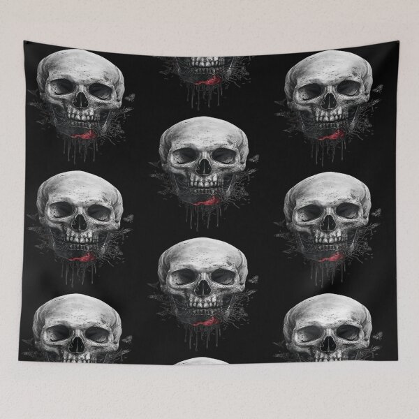 Item preview, Skull of Black Butterflies designed and sold by LaNadaYFundante.