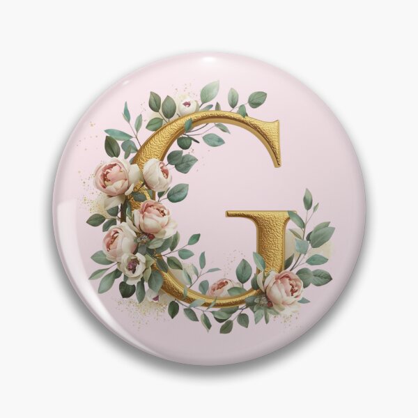 Item preview, Floral Gold Letter G Monogram – Coquette Christian Wall Art, Elegant Blush Rose Initial Print, Faith-Inspired Feminine Gift designed and sold by AmenAlways.