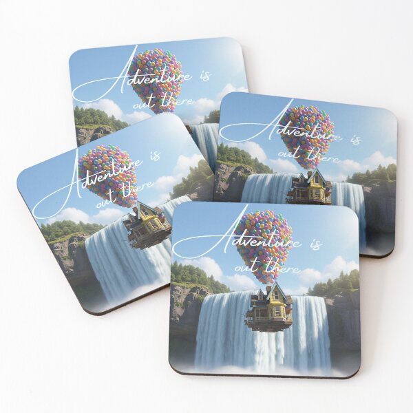 Item preview, Disney inspired UP house flying past a waterfall, Adventure is out there. designed and sold by RennlyDesigns.