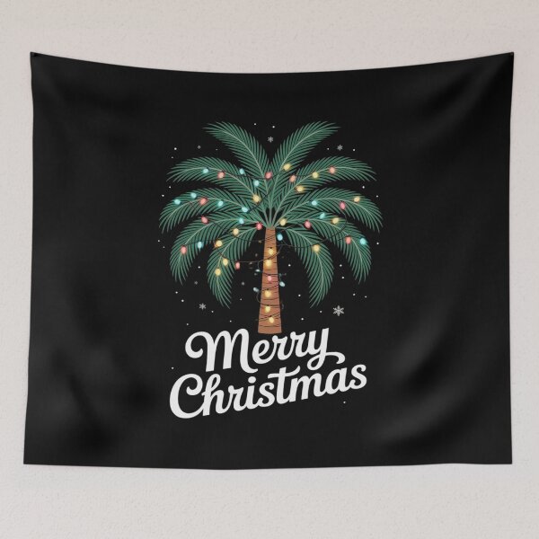 Item preview, Merry Christmas Lights Palm Tree Beach Xmas Pajama  designed and sold by Belkisallen.