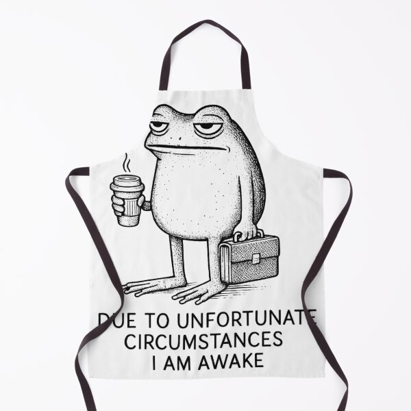 Item preview, Funny Grumpy Frog Coffee "Due To Unfortunate Circumstances I Am Awake" designed and sold by haitrieuic96.