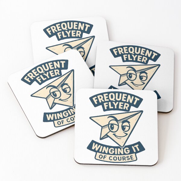 Item preview, Frequent Flyer Winging It Funny Paper Airplane Design designed and sold by TeeTimeTreasure.