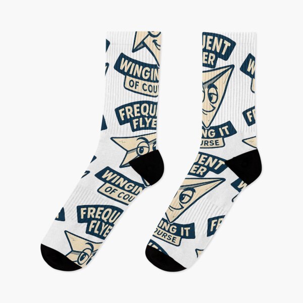 Item preview, Frequent Flyer Winging It Funny Paper Airplane Design designed and sold by TeeTimeTreasure.